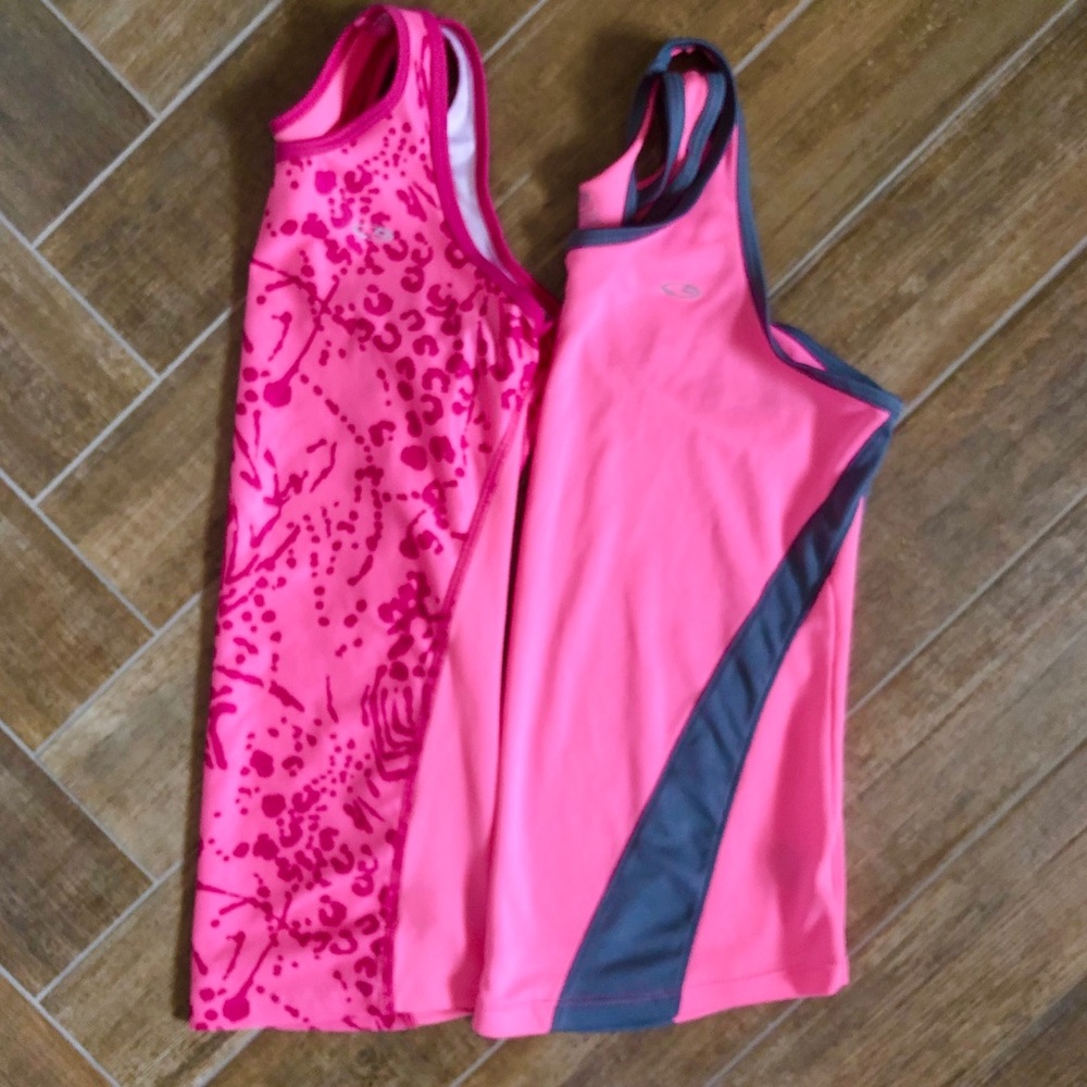 Girls gym tanks- SET of 2- Champion size 10/12
